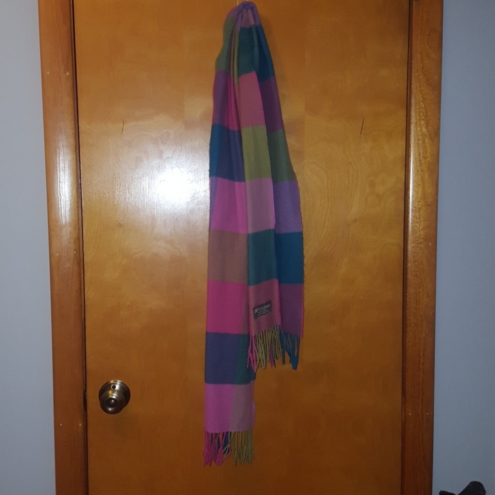 100% Cashmere Multi-colored Scarf